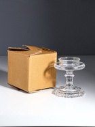 Стеклянный подсвечник на 1 свечу «Бокал на ножке», прозрачный, 8.5×8.5×9 см  (артикул 10993006)  большой выбор товаров оптом и в розницу по низким ценам с доставкой