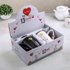 УЦЕНКА Набор кружек «Узы любви», набор 2 шт., 400 мл, 12.5×8.5×12 см, крышки, ложки, белый, чёрный - Фото 6