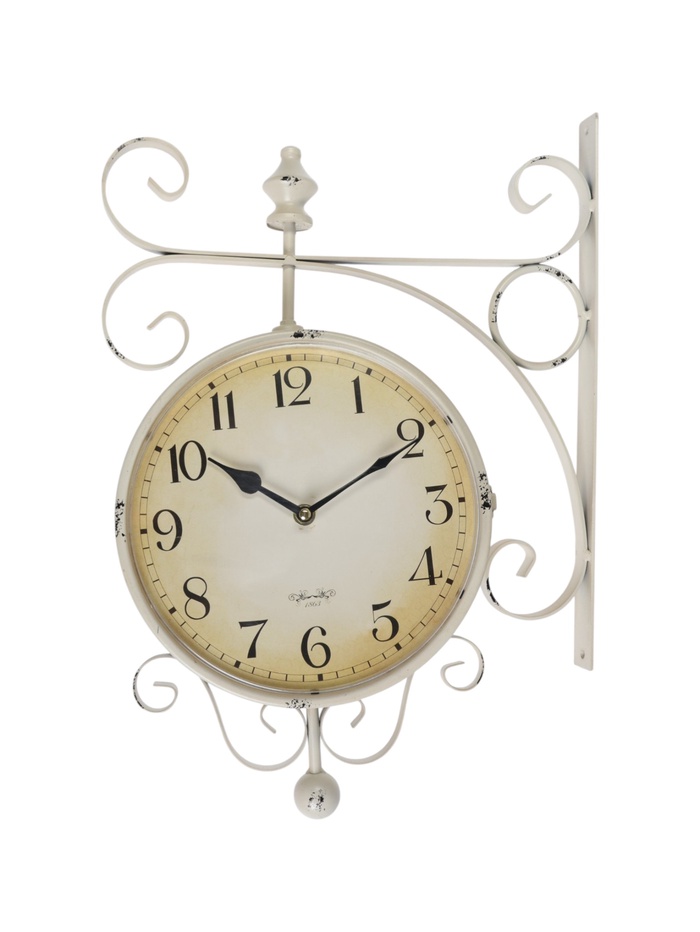 УЦЕНКА Часы настенные двусторонние, на подвесе «Мерано», дискретный ход, d=21.5 см, 46×29 см 28398 - Фото 1