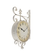 УЦЕНКА Часы настенные двусторонние, на подвесе «Мерано», дискретный ход, d=21.5 см, 46×29 см 28398 - Фото 2