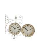 УЦЕНКА Часы настенные двусторонние, на подвесе «Мерано», дискретный ход, d=21.5 см, 46×29 см 28398 - Фото 4