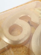 УЦЕНКА Свеча в торт юбилейная «Грань» (набор 2 в 1), цифра 60, золотой металлик, 6.5 см - Фото 3