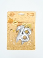 УЦЕНКА Свеча в торт «Грань», цифра 18, серебро - Фото 2