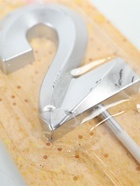 УЦЕНКА Свеча в торт на шпажке «Грань», цифра 2, серебро, 5 см - Фото 5