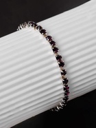 Браслет со стразами «Лёд» 1 ряд, цвет тёмно-фиолетовый в серебре, L=7 см  (артикул 1106947)  большой выбор товаров оптом и в розницу по низким ценам с доставкой