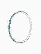 Браслет со стразами «Лёд» 1 ряд, цвет голубой в серебре, 4 мм, d=7 см - Фото 3