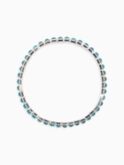 Браслет со стразами «Лёд» 1 ряд, цвет голубой в серебре, 4 мм, d=7 см - Фото 5