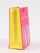 Пакет подарочный «С Днём рождения. Свечи», 12×15×5.5 см - Фото 3