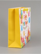 Пакет подарочный «С Днём рождения. Подарки», 30×25.5×9 см  (артикул 10934949)  большой выбор товаров оптом и в розницу по низким ценам с доставкой