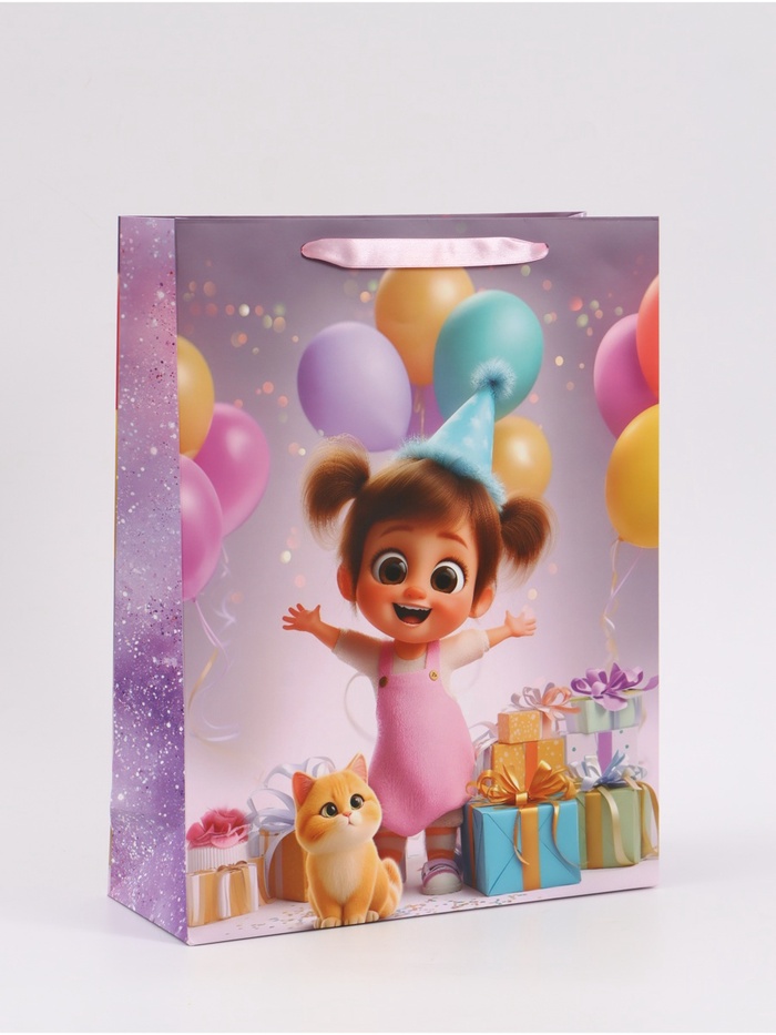 Пакет подарочный «Радость», 31×40×11.5 см - Фото 1