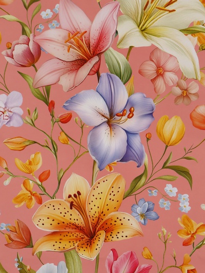 Пакет подарочный «Цветы», 31×40×11.5 см