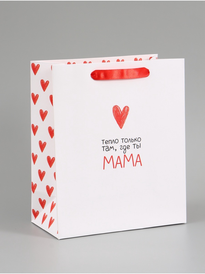 Пакет подарочный «Любимой мамуле», 23×27×11.5 см