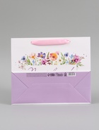 Пакет подарочный «Поздравляем. Цветы», 27×23×11.5 см - Фото 7