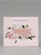 Пакет подарочный «Особенный день. Цветы», 27×23×11.5 см  (артикул 10934975)  большой выбор товаров оптом и в розницу по низким ценам с доставкой