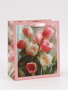 Пакет подарочный «Для тебя. Цветы», 23×27×11.5 см  (артикул 10934976)  большой выбор товаров оптом и в розницу по низким ценам с доставкой