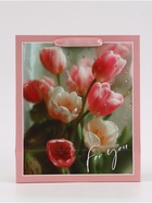 Пакет подарочный «Для тебя. Цветы», 23×27×11.5 см  (артикул 10934976)  большой выбор товаров оптом и в розницу по низким ценам с доставкой