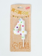 УЦЕНКА Свеча в торт на день рождения «Конфетти», цифра 4 , ГИГАНТ, 9 см - Фото 2