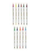 УЦЕНКА Фломастеры 12 цветов мягкая кисть в тубусе - Фото 4