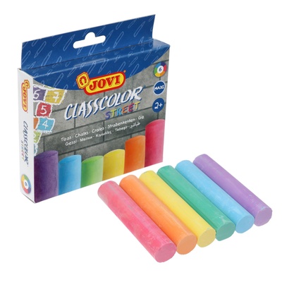 УЦЕНКА Мелки цветные 6 штук JOVI круглые в коробе, европодвес 1030