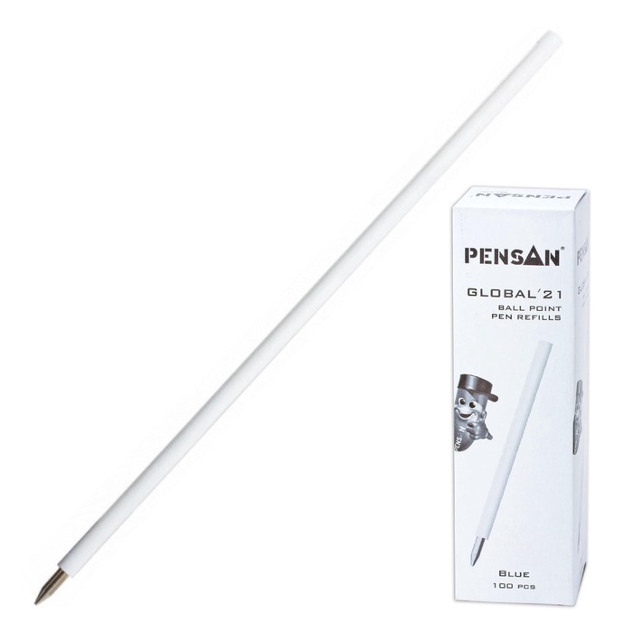 УЦЕНКА Стержень шариковый Pensan GLOBAL 21, 0.5 мм, синий, на масляной основе - Фото 1