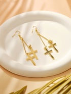 Серьги висячие «Шелест» крестики, цвет МИКС, 8.5 см - Фото 7