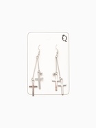 Серьги висячие «Шелест» крестики, цвет МИКС, 8,5 см 1041654 - фото 16477500