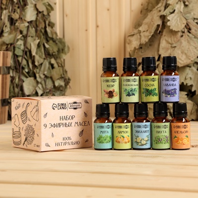 УЦЕНКА Эфирное масло, набор "Лесные ноты" 9 шт по 17 мл Добропаровъ МП