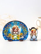 Набор пасхальный салфетница и подставка под зубочистки «Ангел» - Фото 3