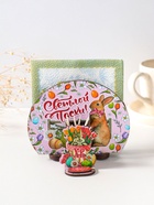 Набор пасхальный салфетница и подставка под зубочистки «Заяц» - Фото 1