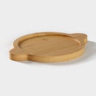 УЦЕНКА Сахарница BellaTenero, 500 мл, 18.5×12×10.5 см, на бамбуковой подставке, фарфор, белая - Фото 5