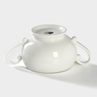 УЦЕНКА Сахарница BellaTenero, 500 мл, 18.5×12×10.5 см, на бамбуковой подставке, фарфор, белая - Фото 6