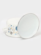 Кастрюля эмалированная, 3 л, d=20 см, с крышкой, с декором, белая  (артикул 11006745)  большой выбор товаров оптом и в розницу по низким ценам с доставкой