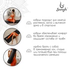 УЦЕНКА Коврик для фитнеса и йоги Sangh, нескользящий, 183×61×1 см, чёрный - Фото 3