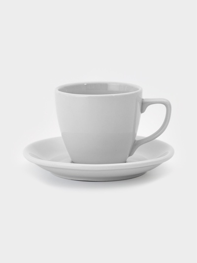 Чайная пара Добрушский завод «Универсал», 190 мл, фарфор, белая