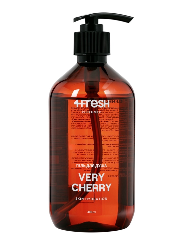 Гель для душа 4FRESH very cherry, 450 мл - Фото 1
