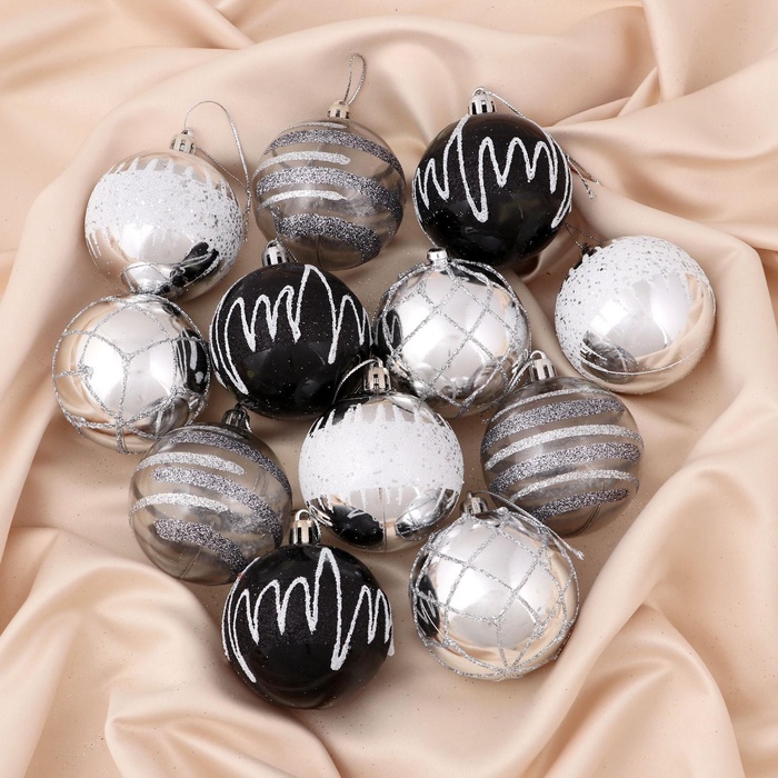 УЦЕНКА Набор шаров пластик d=6 см, 12 шт. «Мерида» - Фото 1