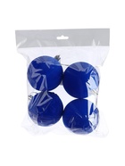 УЦЕНКА Набор шаров пластик d=8 см, 4 шт. «Бархатный зной» синий - Фото 2