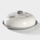 УЦЕНКА Блинница Доляна «Уютные коты», d=23 см, белая - Фото 3