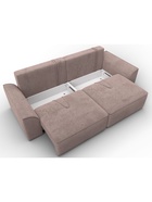 Диван прямой «Лига – 048», НПБ, механизм еврокнижка, велюр, цвет бежевый - Фото 10