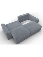 Диван прямой «Лига – 048», НПБ, механизм еврокнижка, велюр, цвет серый - Фото 11