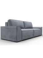 Диван прямой «Лига – 048», НПБ, механизм еврокнижка, велюр, цвет серый - Фото 6