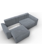 Диван прямой «Лига – 048», НПБ, механизм еврокнижка, велюр, цвет серый - Фото 9