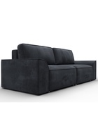 Диван прямой «Лига – 048», НПБ, механизм еврокнижка, велюр, цвет темно-серый - Фото 5