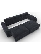 Диван прямой «Лига – 048», НПБ, механизм еврокнижка, велюр, цвет темно-серый - Фото 10