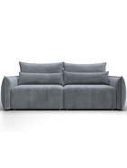 Диван прямой «Лига – 051», НПБ, механизм еврокнижка, велюр, цвет серый - Фото 2