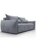 Диван прямой «Лига – 051», НПБ, механизм еврокнижка, велюр, цвет серый - Фото 5