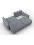 Диван прямой «Лига – 051», НПБ, механизм еврокнижка, велюр, цвет серый - Фото 9