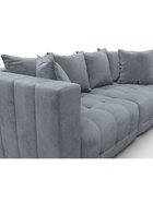 Диван прямой «Лига – 052», НПБ, механизм еврокнижка, велюр, цвет серый - Фото 4