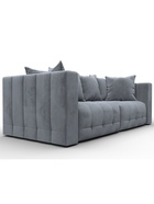 Диван прямой «Лига – 052», НПБ, механизм еврокнижка, велюр, цвет серый - Фото 5