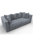 Диван прямой «Лига – 052», НПБ, механизм еврокнижка, велюр, цвет серый - Фото 7